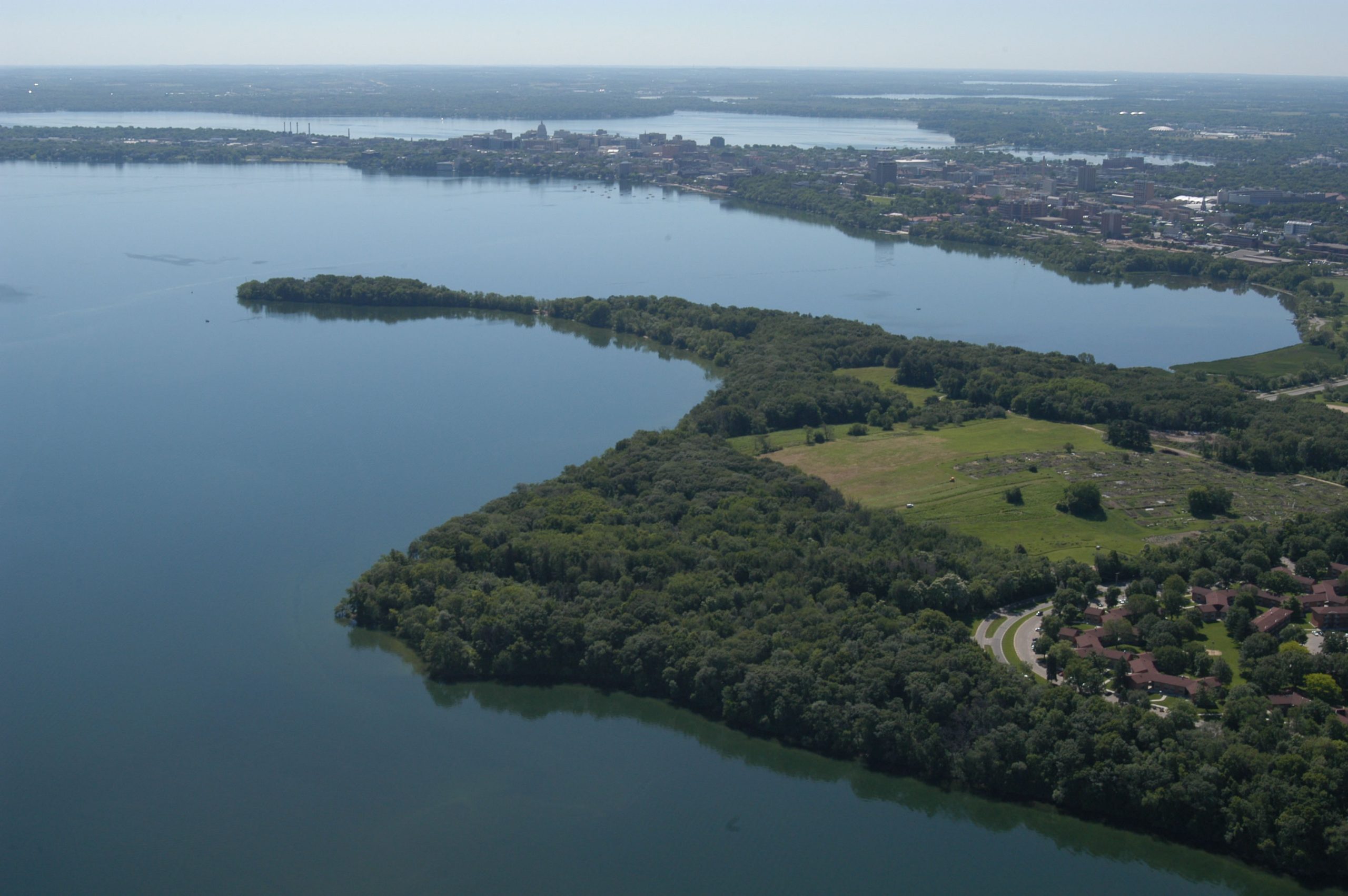aerial view of picnic point