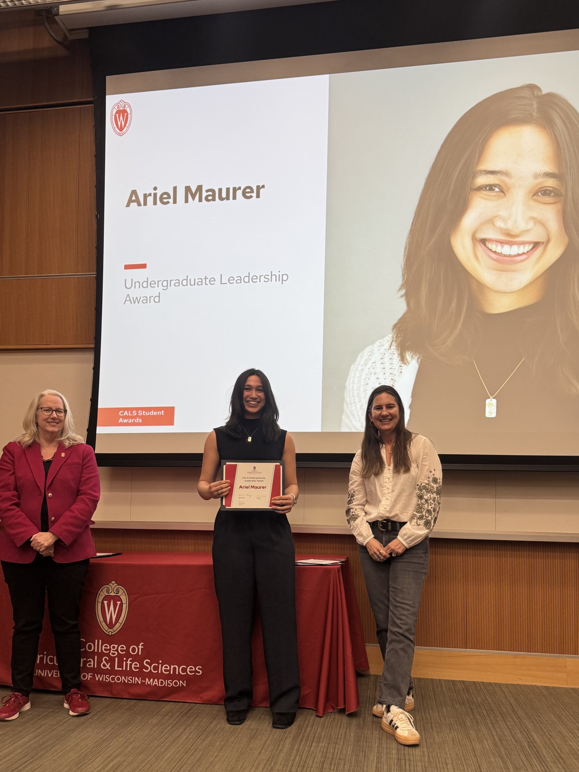 student award presentation