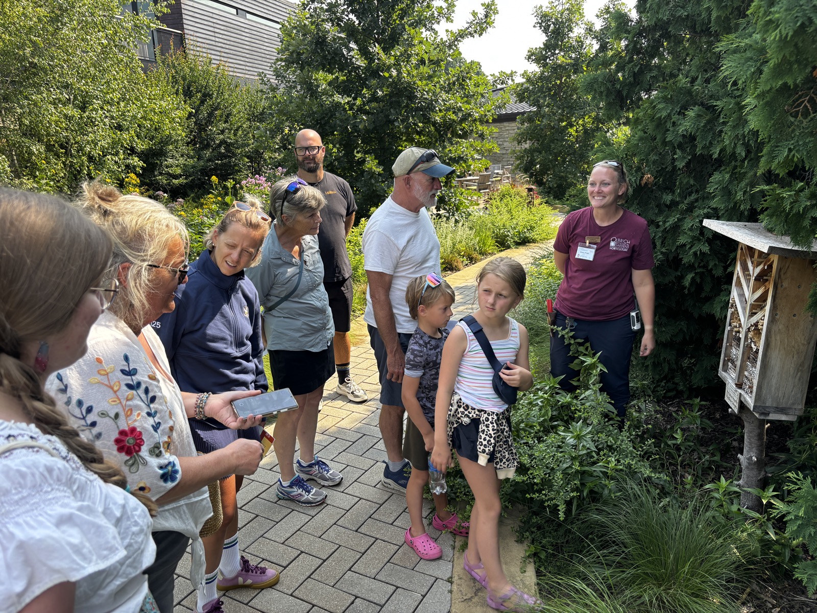Outdoor guided walk at 2025 Wisconsin Insect Fest